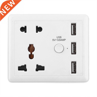 Power 100 Home Travel White 240V Outlet Charger Plug