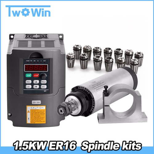 CNC Router Spindle Motor Kit 1.5KW air Spindle ool Milling M