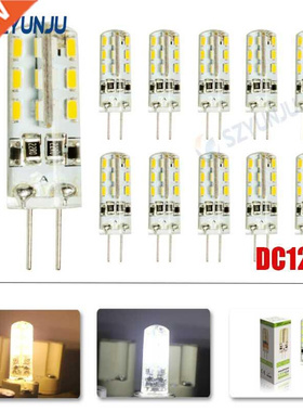 G4 DC12V 2W LED Bulb 24leds SMD 3014 Led Corn Lamp for Cryst