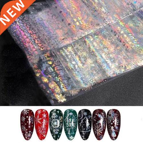 Nail Slider Christmas Gifts Nail Art Decals Glitter Foil