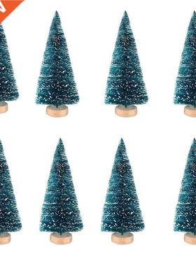 48 PCS Miniature Christmas Tree Artificial Snow Frost Trees