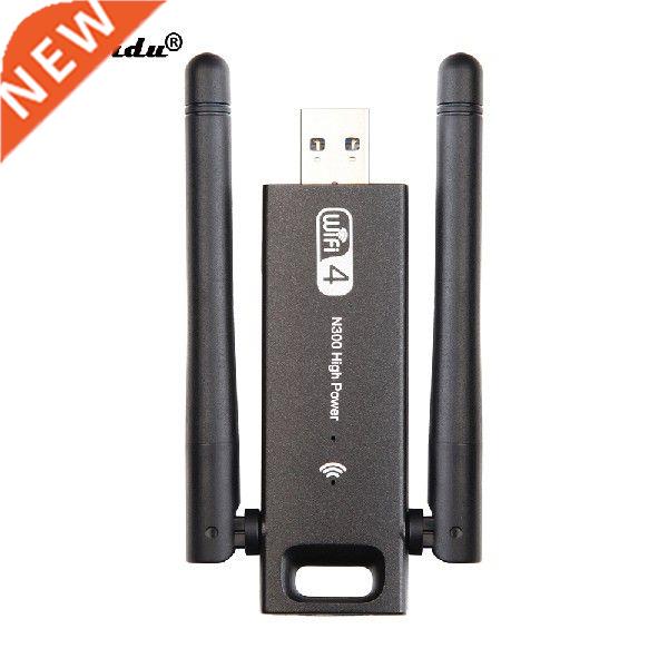 kebidu USB 3.0 300Mbps Wifi Adapter Dual Antenna 2.4Ghz for