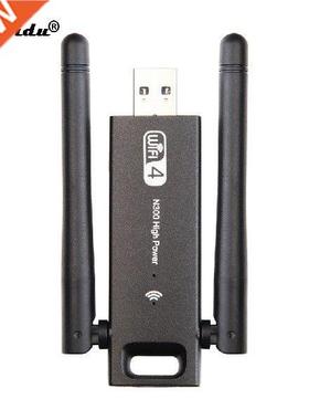 kebidu USB 3.0 300Mbps Wifi Adapter Dual Antenna 2.4Ghz for