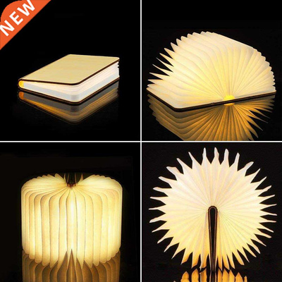 3D Folding Creative LED Night Light RGB Color USB Recharge W