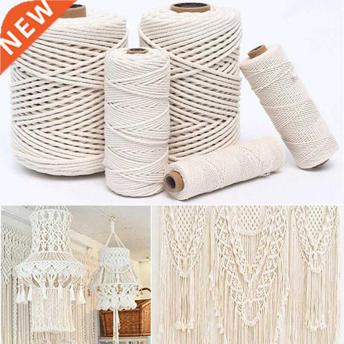 1/2//4/5/6mm Macrame Rope Twisted String Cotton Cord For