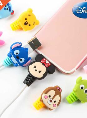 2pcs Cable Protector Minnie Stitch Charger USB Cable Winder