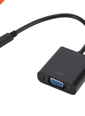 #25 USB3.1 Type C to VGA Adapter Cable USB C Male To VGA Fe