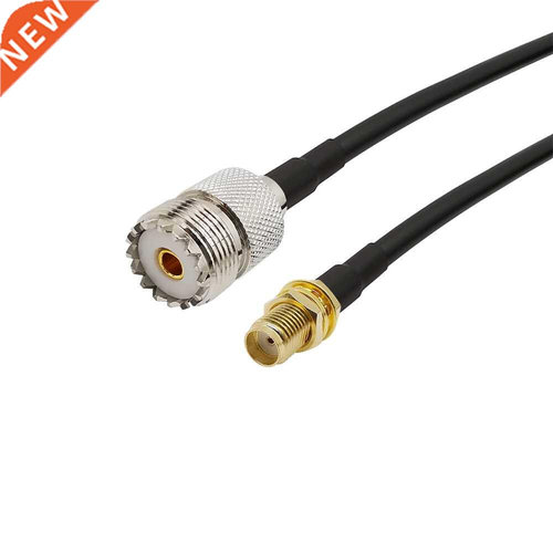 SMA Female Jack to UHF SO239 PL259 Female Jack LMR195 Pigtai