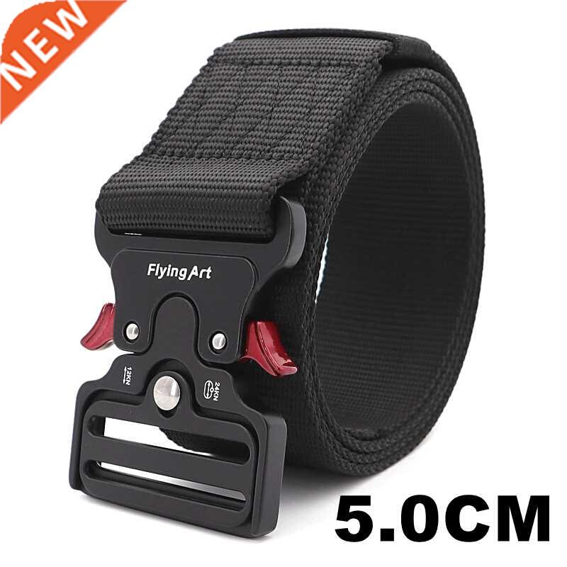 5.0CM Wide 145cm Army Belt Tactical Military Nylon Waist Bel