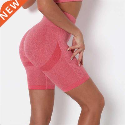 Women Summer Seamless Shorts Gym Push Up Fitness Sports Legg
