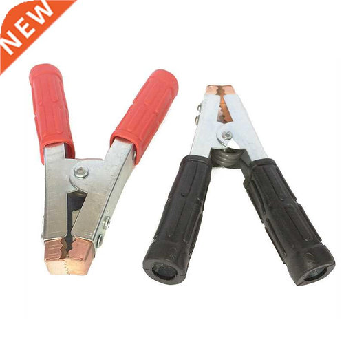 2x Crocodile Clips HEAVY DUTY Copper Battery Test Alligator