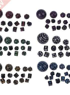 OOTDTY 15PCS Multiple Sides Combinations Dice Spherical