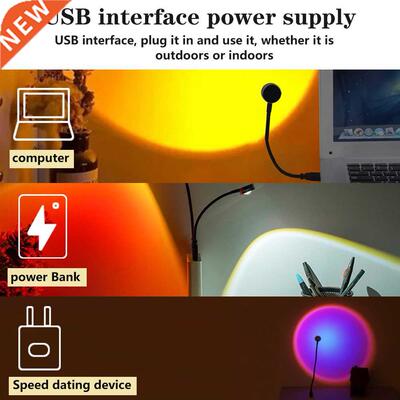 Sunset Projection Lamp Rainbow Atmosphere Night Light Sunset