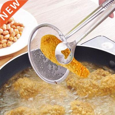 Stainless Steel Strainers Filter Spoon with Clip Fine Mesh