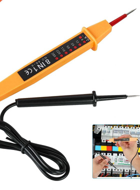 8 In 1 Tester Voltage AC DC 6-500V Pen Polarity Current Tes