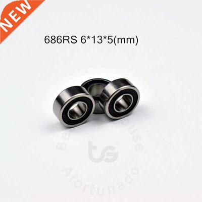 10pcs 686RS 6*1*5(mm) free shipping chrome steel rubber Se