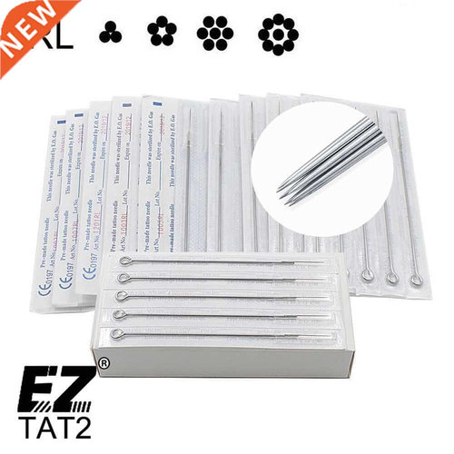 50 Pieces/Box Disposable Sterile Round Liner Tattoo Needles