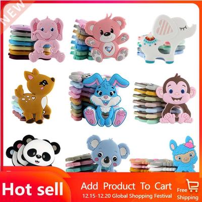 Kovict 1Pc Silicone Teether Colorful Cartoon Animal BPA Free