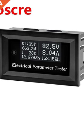 Multifunctional Blue White OLED Digital Electric Parameter T