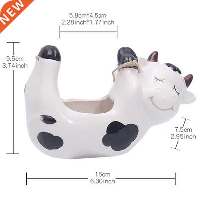 Wall Hanging Ceramics Planters Cow Shaped Plant Pot Plant