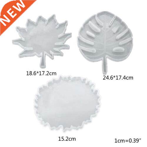 3 Pcs/set Silicone Mold UV Resin  Handmade Coaster Crafts