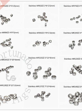 Stainless steel miniature bearing 10pieces 52-148 Free Shipp