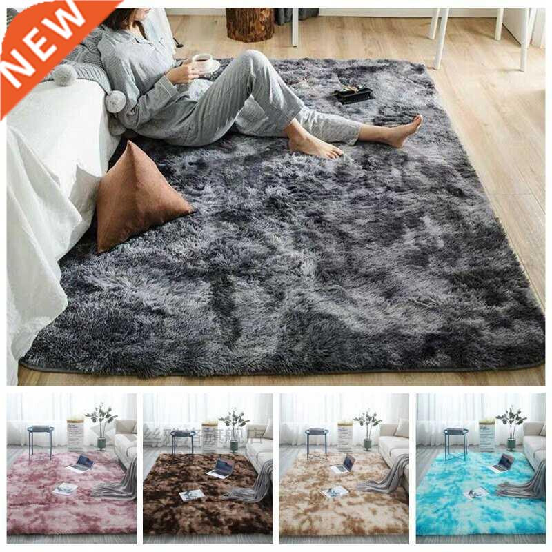 Plush Soft Carpet Faux Fur Area Rug Non-slip Floor Mats Diff