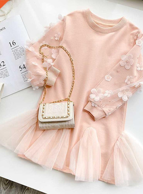 New Girls Fashion Dress Kids Cotton Dresses for Girls Winter