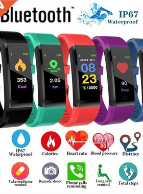 Fitness Band 115Plus Health Bracelet Heart Rate Blood Press