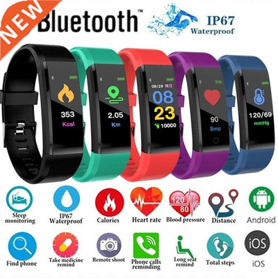 Fitness Band 115Plus Health Bracelet Heart Rate Blood Press