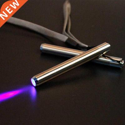 Stainless Steel Mini Pocket Lamp Led 365/395 UV Flashlight T