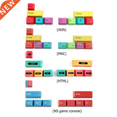 10pcs PBT Backlit Keycaps Doubleshot CMYK Keyset OEM Profile