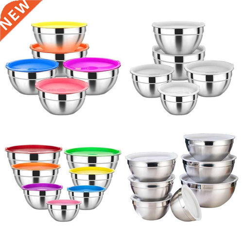 Mixing owls with Lids Thicker Stainless Steel Nesting for