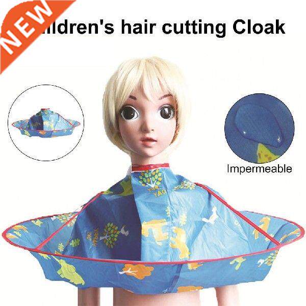Waterproof Baby Care Capes Haircut Cloak Cartoon Pattern