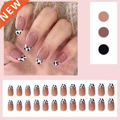 24pcs/box fake nails with glue designed Anti French small