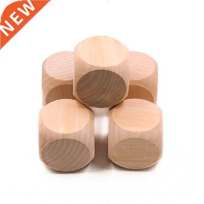 1PC 60mm Blank Wooden Dice Printing Engraving Kids Toy Wood