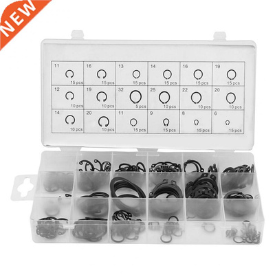 225pcs Circlips C-clip Mosqueton Internal External Washers S
