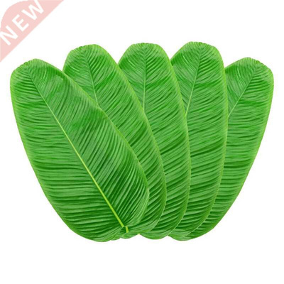 5PCS Artificial Banana Leaves Faux Tropical Leaves for Hawai