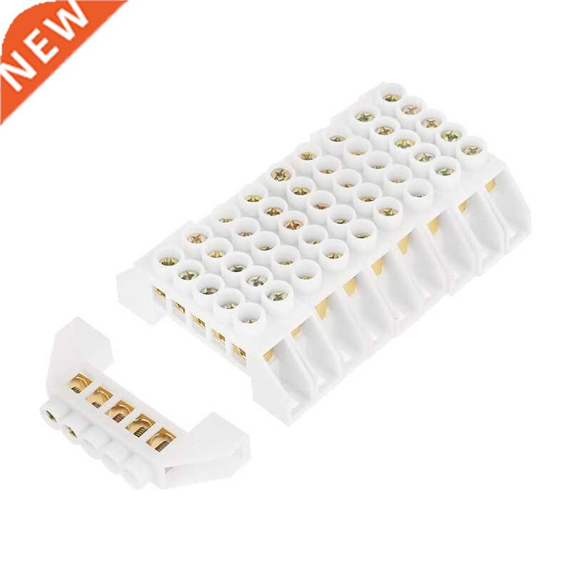 10 Pieces of 5-Hole Bridge Type Design Zero Line Bar Termina