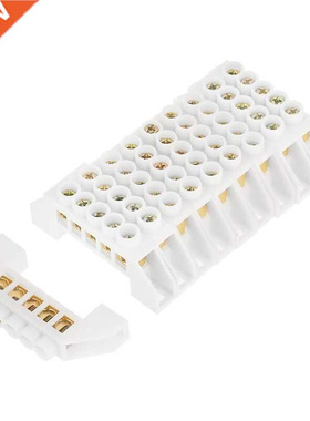 10 Pieces of 5-Hole Bridge Type Design Zero Line Bar Termina