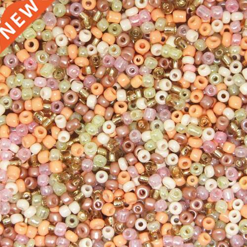 2mm 3mm 4mm Peach Multicolor Czech Glass Seed Spacer Beads A
