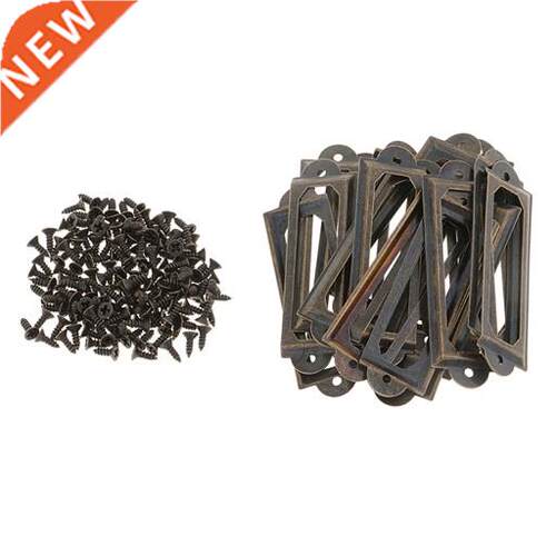 20x Metal Label Holder Drawer Cabinet Label Tag Frame File