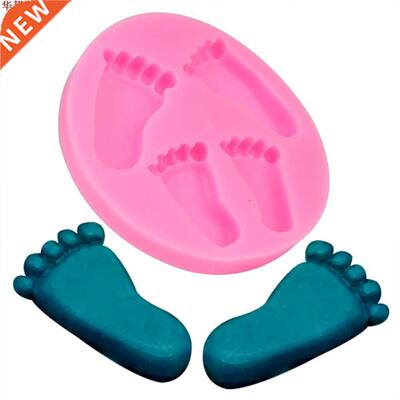 D pied imprimer forme Silicone gateau moule chocolat gomme