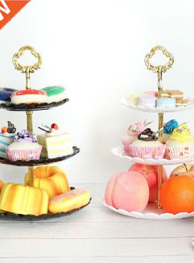 1pc Fruit Dessert Stand Rack 3 Tiers Cake Display Plate