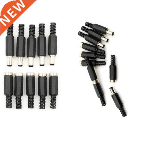 10pcs/set 12V/3A DC Power Female Plug Jack + Male Plug Jack