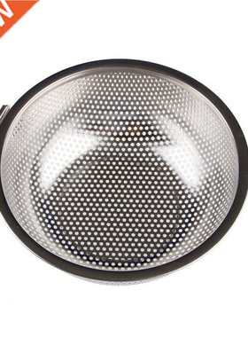 Stainless Steel Kitchen Hole Dense Mesh Sifter Colander Stra