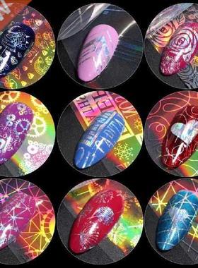 10Pcs/Set Nail Foils Smooth Nail Decals Winter Xmas Nail