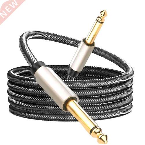 6.35mm To 6.35mm DIY Audio Cable Male To Male Amp Cord Zinc