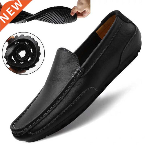 Leather Men Shoes Luxury ndy 2020 Casual Slip on Formal Loaf