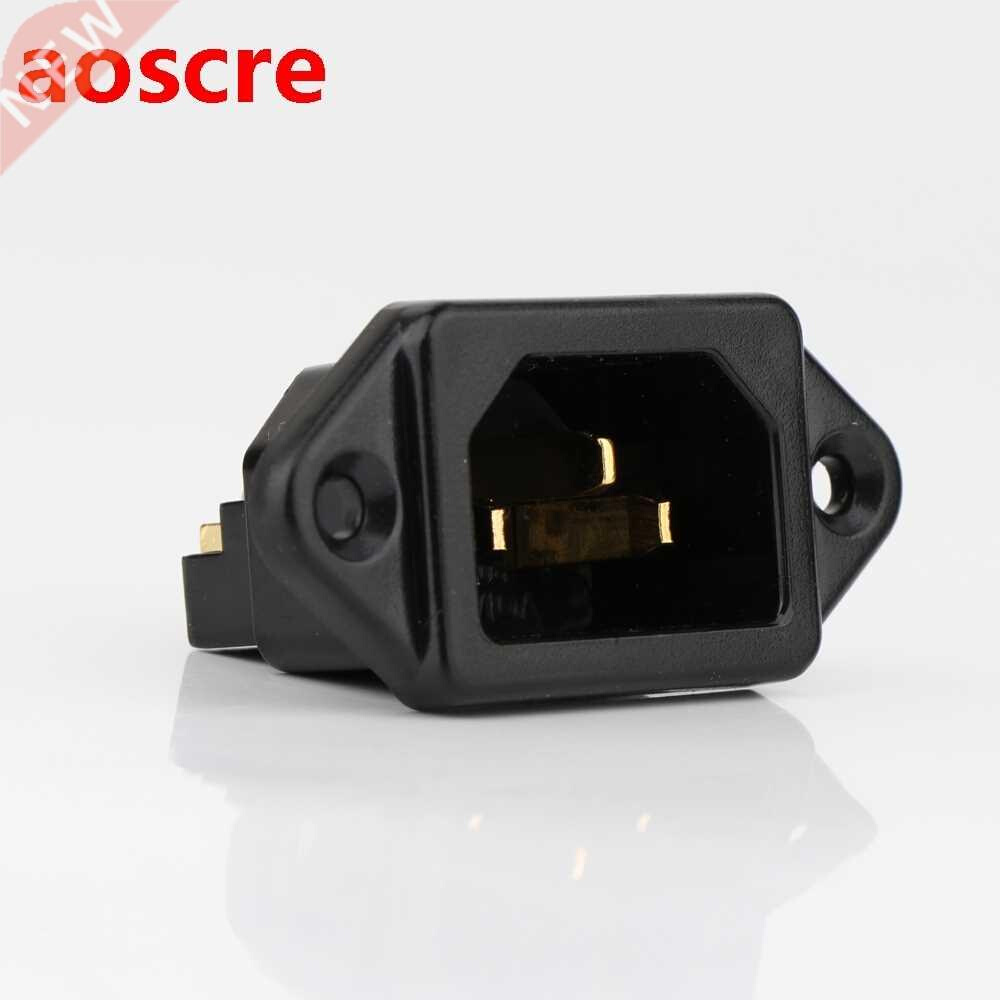 YTER FI-07(G) 24K Gold plated IEC Socket Mains Power Inlet S